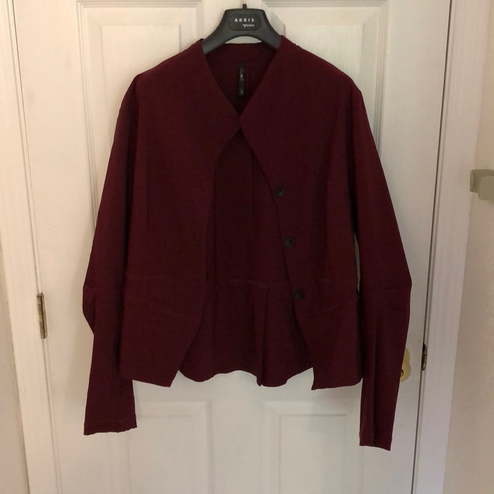 Maroon waterproof jacket